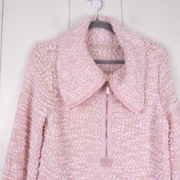 Soft Surroundings Sweater Womens SZ M Half Zip Pullover Textured Cottagecore - Picture 2 of 10